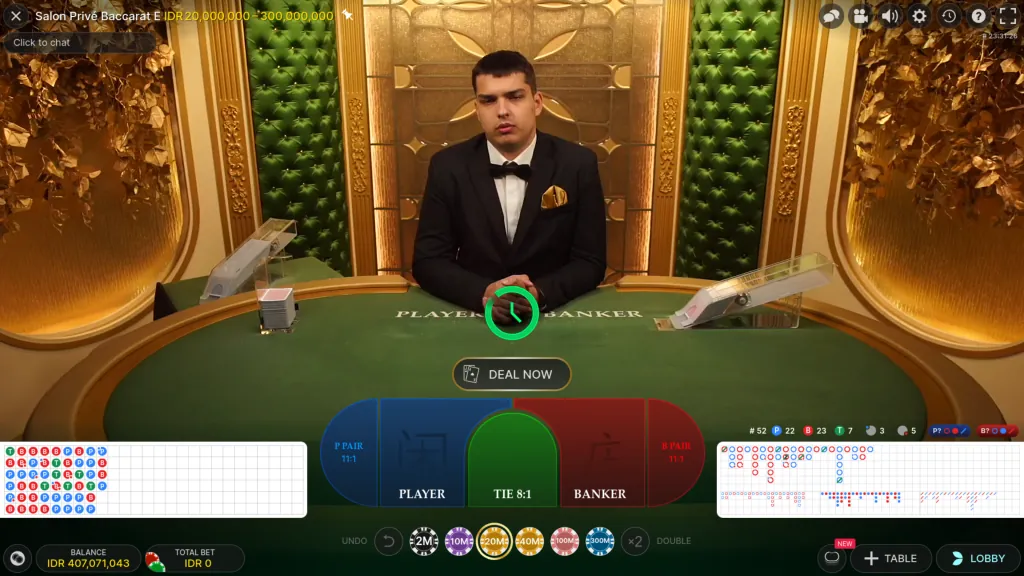 Игра Salon Prive Baccarat