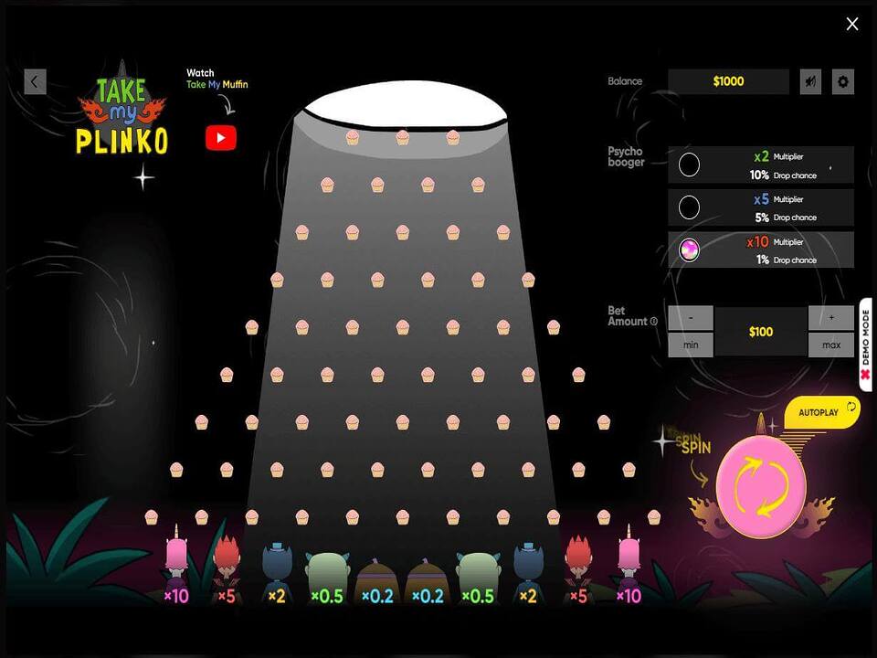 Играйте в Take My Plinko онлайн прямо сейчас!